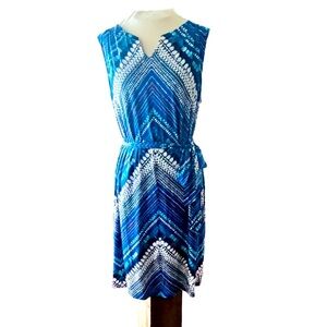 💙NWT!! AUW Sleeveless Waist-Tie Dress Size 10
